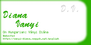 diana vanyi business card